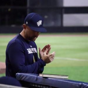 Mariano Jimenez Claps at Baseball game